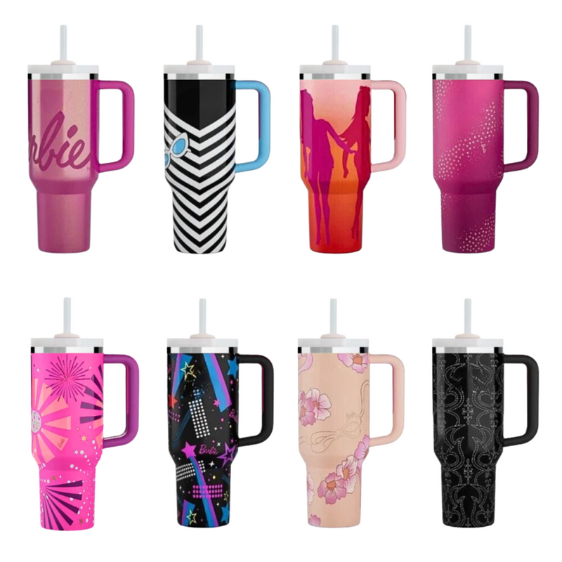 Garrafa Térmica Barbie 1200ml Inox com Tampa, Canudo e Alça – Edição Especial