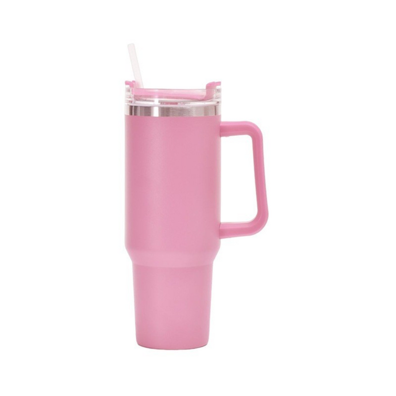 Copo Garrafa Térmica Inox 1200ml Parede Dupla Tampa Canudo Premium
