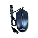 Mouse Óptico Com Fio Usb 3 Botões Preto Lehmox