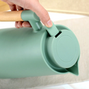 Garrafa Térmica Termômetro Digital 1L Café Chá Com Cabo Madeira