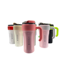 Copo Garrafa Térmica 800ml Isolamento Com Canudo Em Inox Silicone