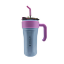 Copo Garrafa Térmica 800ml Isolamento Com Canudo Em Inox Silicone