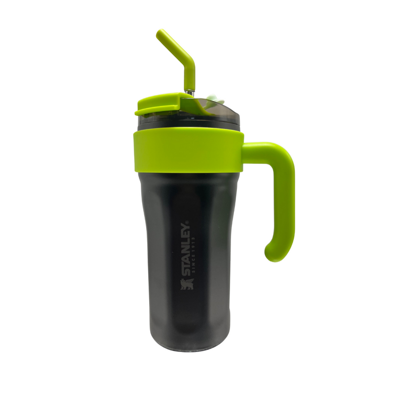 Copo Garrafa Térmica 800ml Isolamento Com Canudo Em Inox Silicone