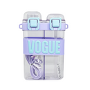 Garrafa Vogue Dupla 750ml em Plástico Resistente com Design Sofisticado