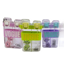 Garrafa Vogue Dupla 750ml em Plástico Resistente com Design Sofisticado