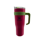 Copo Garrafa Térmica 1200ml Com Adesivos e Canudo Inox Proteção Silicone