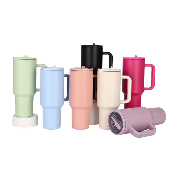 Garrafa Térmica Inox 1200ml Parede Dupla com Bico Retrátil e Canudo