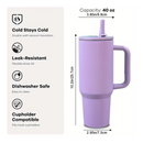 Garrafa Térmica Inox 1200ml Parede Dupla com Bico Retrátil e Canudo