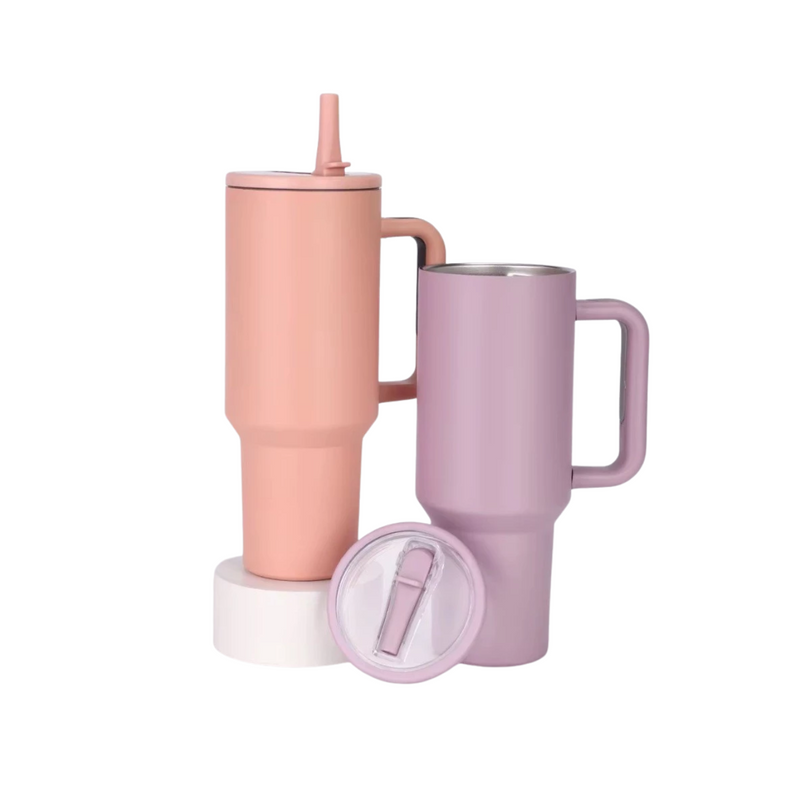 Garrafa Térmica Inox 1200ml Parede Dupla com Bico Retrátil e Canudo