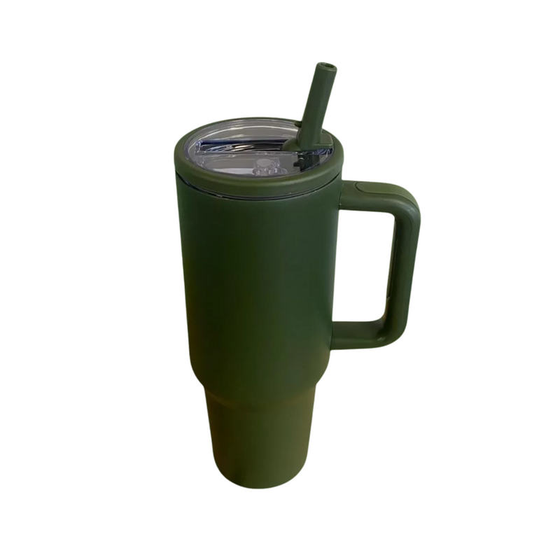 Garrafa Térmica Inox 1200ml Parede Dupla com Bico Retrátil e Canudo