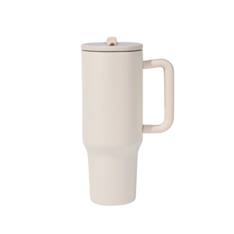 Garrafa Térmica Inox 1200ml Parede Dupla com Bico Retrátil e Canudo