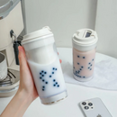 Copo Térmico 300ml Bubble Tea com Parede Dupla e Ventosa Anti Queda