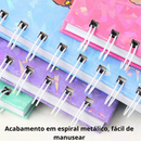 Livro de Colorir Personalizado 50 Folha Capa Holográfica A5 Coloring Book Desenho