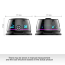 Mini Caixa de Som Bluetooth 5.4 Magnética com Luz RGB e Subwoofer Portátil