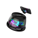 Mini Caixa de Som Bluetooth 5.4 Magnética com Luz RGB e Subwoofer Portátil