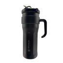 Copo Garrafa Térmica 1200ml Isolamento Com Canudo Em Inox Silicone