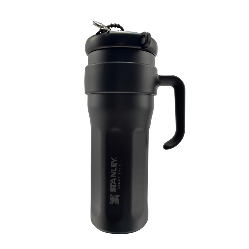 Copo Garrafa Térmica 1200ml Isolamento Com Canudo Em Inox Silicone