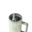 Copo Térmico com Estampa Mármore Colorido 1200ml – Bico Flexível