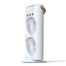 Ventilador Portátil Climatizador e Umidificador de Ar com Iluminação LED e Controle Remoto