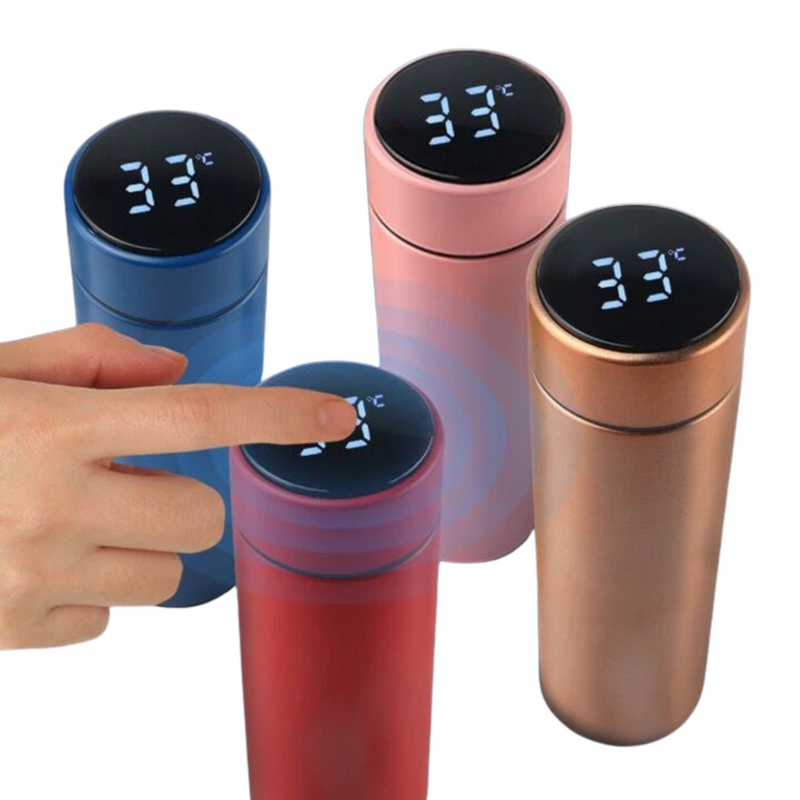Garrafa Térmica Inteligente 500ml Inox com LED Digital