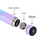 Garrafa Térmica Inox 500ml com Termômetro Digital LED