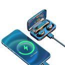 Fone de Ouvido Bluetooth 5.1 TWS Estéreo Sem Fio com Case Power Bank