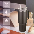 Copo Garrafa Térmica Inox 1200ml Parede Dupla Tampa Canudo Premium