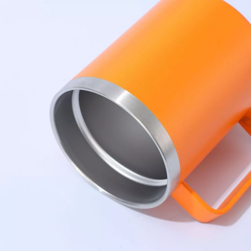 Copo Térmico Caneca Aço Inox Com Tampa Camp Mug 350ML