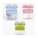 Garrafa Vogue Dupla 750ml em Plástico Resistente com Design Sofisticado