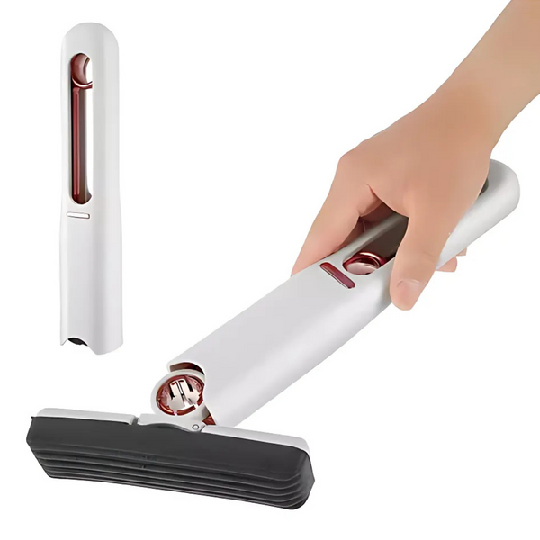Mini Mop Esfregão de Limpeza Portátil Compacto para Uso Doméstico Automotivo Vidros