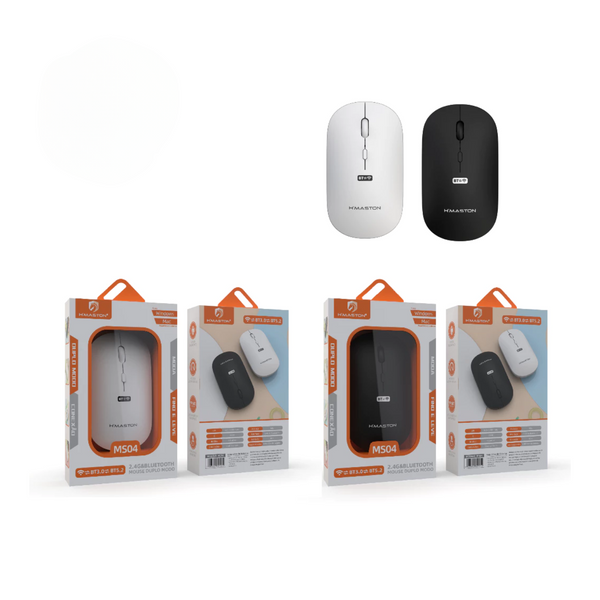Mouse Sem Fio Bluetooth 2,4 Ghz Recarregável Wireless Ergonômico