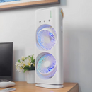 Ventilador Portátil Climatizador e Umidificador de Ar com Iluminação LED e Controle Remoto