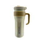 Copo Garrafa Térmica 1200ml Isolamento Com Canudo Em Inox Silicone