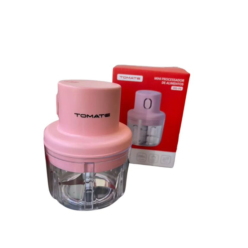 Mini Triturador de Alimentos Recarregável USB – Portátil e Sem Fio