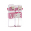 Garrafa Vogue Dupla 750ml em Plástico Resistente com Design Sofisticado