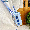 Garrafa Infantil De Água com Canudo de 500ML Formato de Ônibus Urso Com Alça