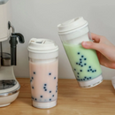 Copo Térmico 300ml Bubble Tea com Parede Dupla e Ventosa Anti Queda