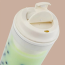 Copo Térmico 300ml Bubble Tea com Parede Dupla e Ventosa Anti Queda