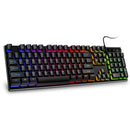 Kit Teclado e Mouse com Fio RGB LED Gamer