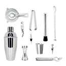Kit Bartender Profissional Coqueteleira 12 Peças em Aço Inox Para Drinks e Coquetéis