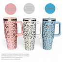 Copo Garrafa Térmica Inox 1200ml Bico Flexível Estampa Onça