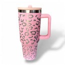 Copo Garrafa Térmica Inox 1200ml Bico Flexível Estampa Onça