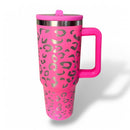 Copo Garrafa Térmica Inox 1200ml Bico Flexível Estampa Onça