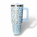 Copo Garrafa Térmica Inox 1200ml Bico Flexível Estampa Onça