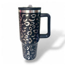 Copo Garrafa Térmica Inox 1200ml Bico Flexível Estampa Onça