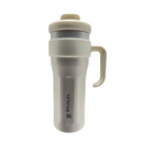 Copo Garrafa Térmica 1200ml Isolamento Com Canudo Em Inox Silicone