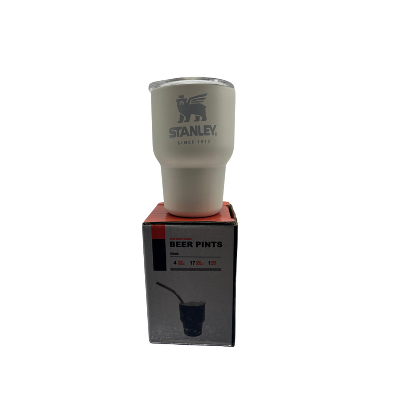 Mini Copo Térmico 90ml Inox com Tampa Para Café