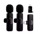 Microfone Sem Fio Duplo Lapela Profissional Para Celular iPhone e Android Wireless