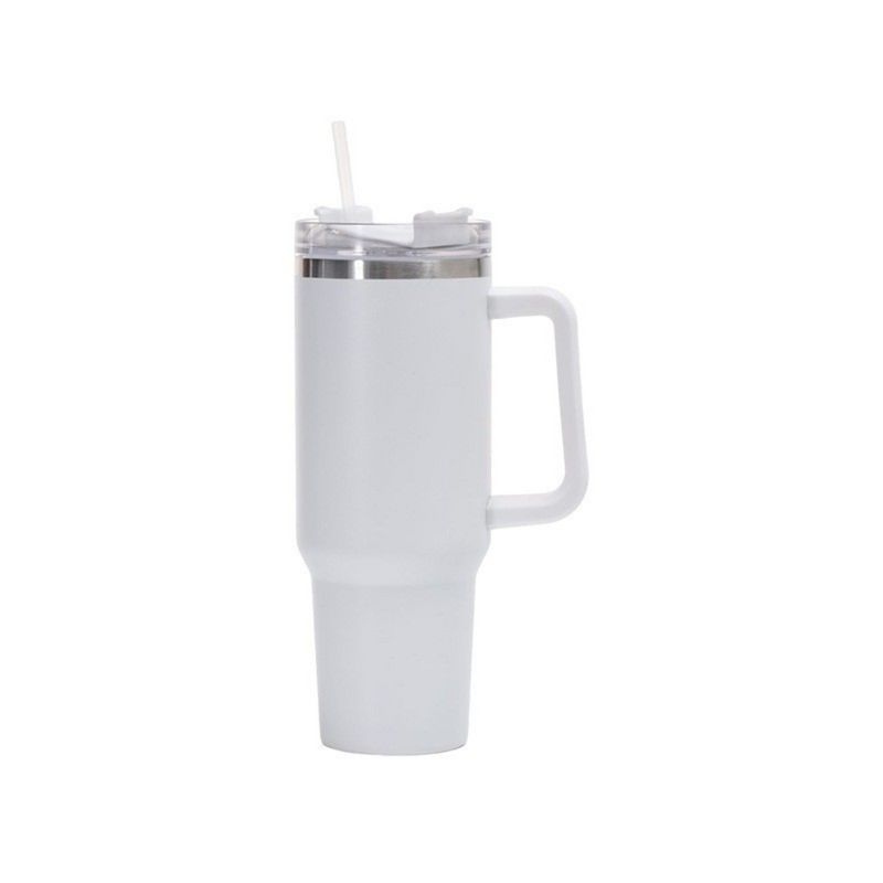 Copo Garrafa Térmica Inox 1200ml Parede Dupla Tampa Canudo Premium