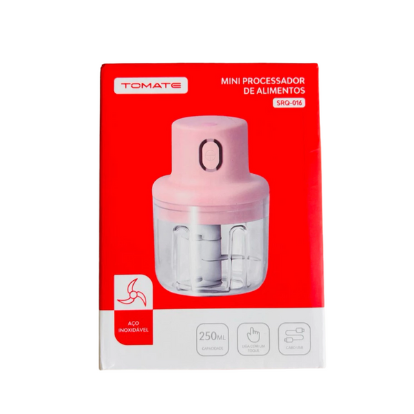 Mini Triturador de Alimentos Recarregável USB – Portátil e Sem Fio